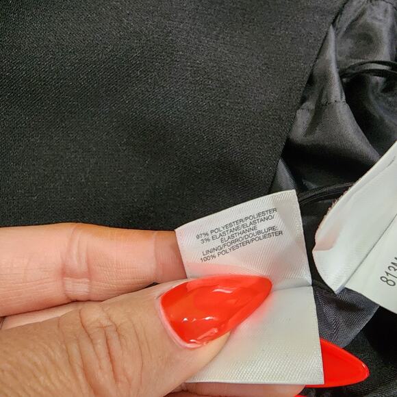 BLACK LABEL by EVAN PICONE Women's 18 Wide Neck A-Line Dress Lined New - Picture 7 of 8